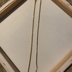 gold tone 24inch rope chain